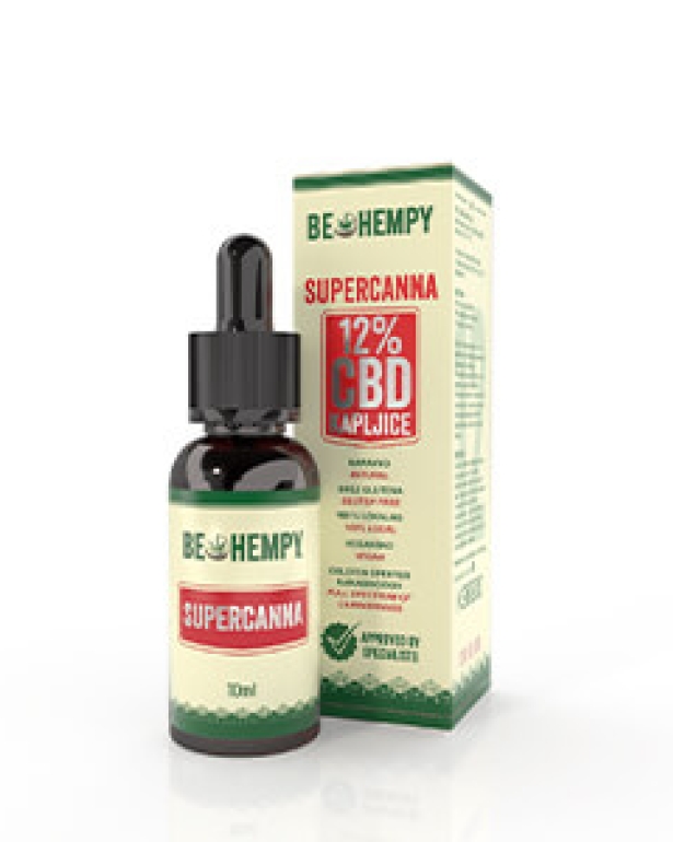 12% konopljine kapljice s CBDjem &ndash; SuperCanna